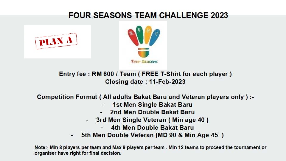 Four Seasons Team Challenge Plan A
